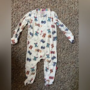 Race car print magnetic me pajamas